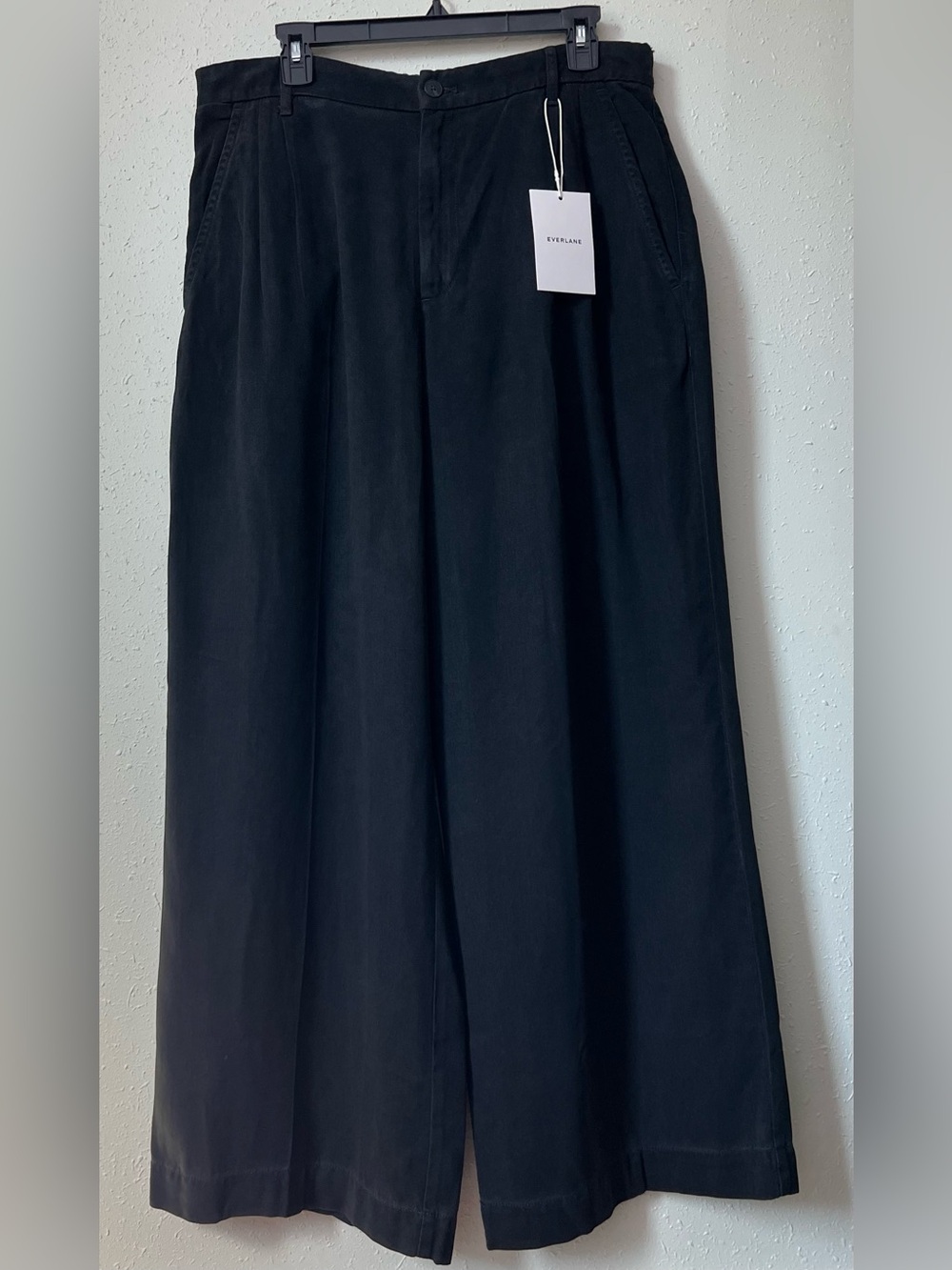 New Everlane THE TROUSER IN BUTTERSOFT Black Size 14 - Picture 3 of 12